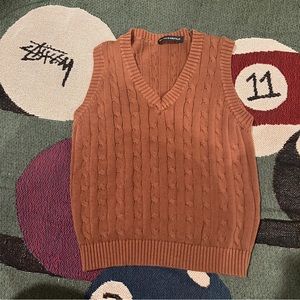 Brandy Melville brown sweater vest